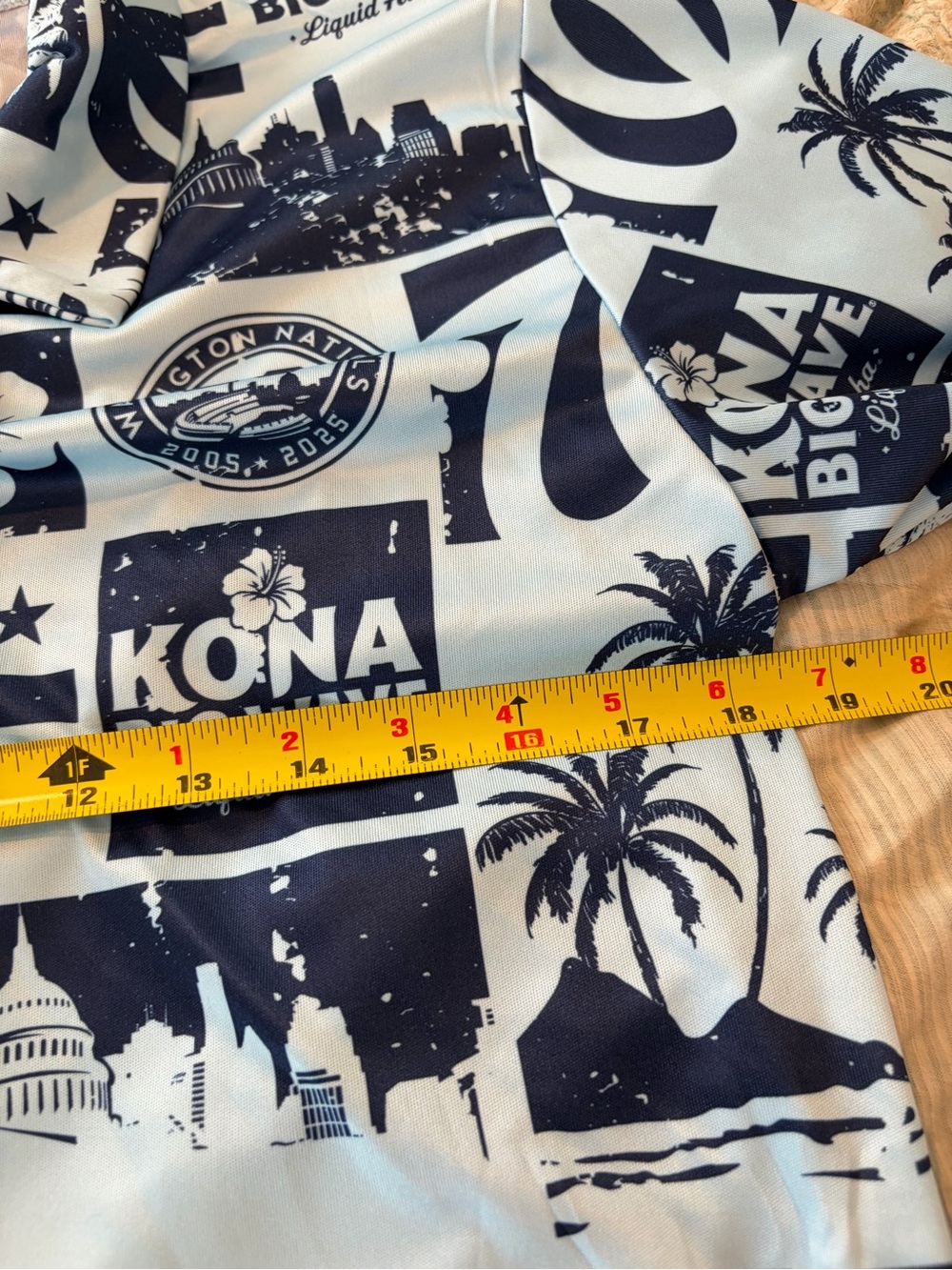 Washington Nationals Kona Big Wave 20th Anniversary Hawaiian Shirt Medium - Picture 4 of 5